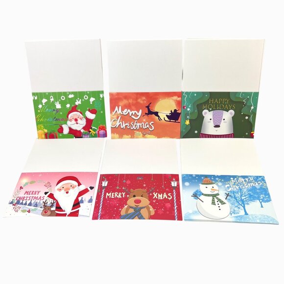 24 Pack Premium Christmas Greeting Card Set w/ Envelopes-5 Sets Sold Separately - Picture 1 of 11